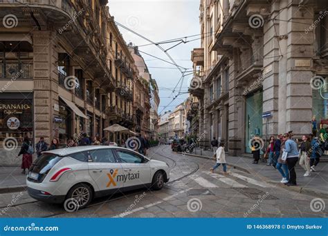 Milan Street View Editorial Stock Photo Image Of Centre 146368978