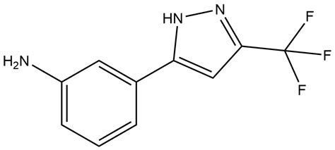 3-[3-(Trifluoromethyl)-1H-pyrazol-5-yl]benzenamine | 2412501-73-4