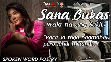 Sana Bukas Spoken Word Poetry Youtube