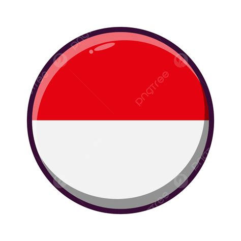 bendera negara bulat indonesia bulat bendera indonesia png