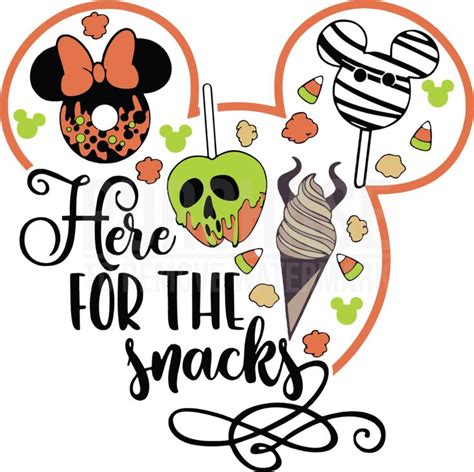 Here For The Snacks SVG, Halloween SVG | Mickey mouse, Disney halloween, Mickey