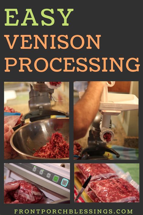 Dont Pay Those High Venison Processing Fees Process Your Own Venison