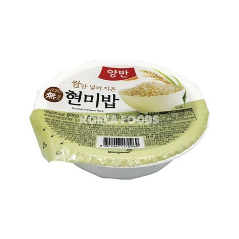 Dongwon Microwavable Cooked Brown Rice G Korea Foods