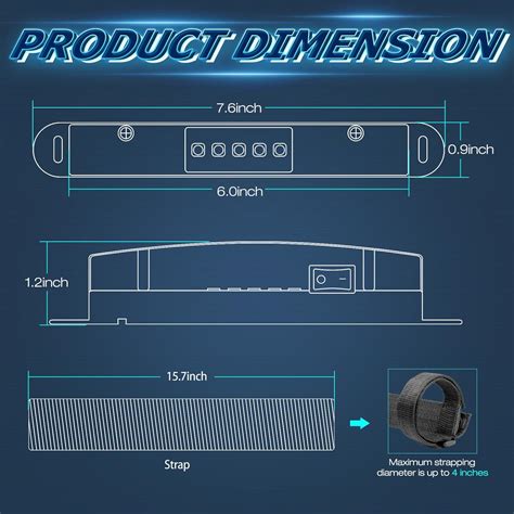 Niwaker Utv Luz Interior Ahumada Negra Universal Para Montaje En