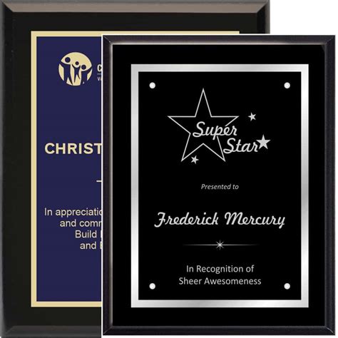 Matte Black Award Plaque