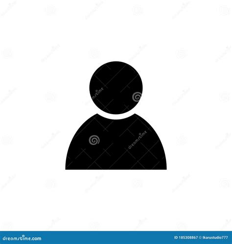 People Icon Isolated on White Background. Person Icon Stock Vector ...