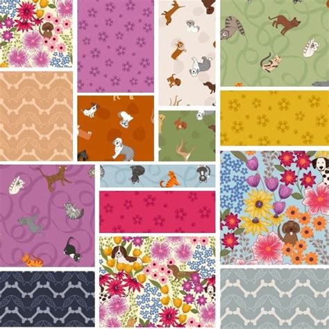 Paws Claws Full Collection Fat Quarter Pack Lewis Irene