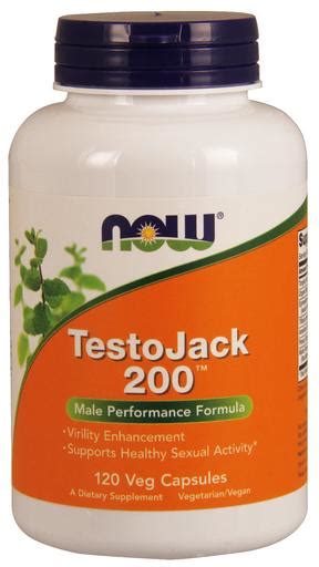 TestoJack 200™ Extra Strength - 120 Veg Capsules, NOW Foods