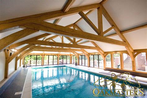 A Stunning Oak Framed Luxury Pool House Indoor Pool House Building