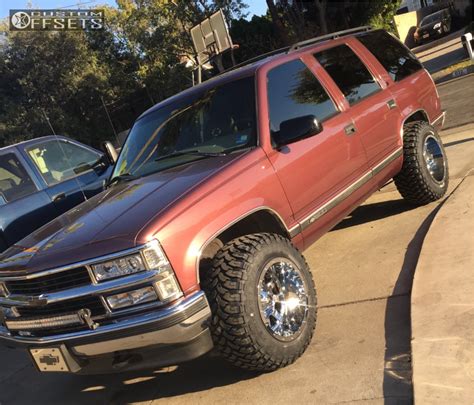 Wheel Offset 1997 Chevrolet Tahoe Slightly Aggressive Suspension Lift