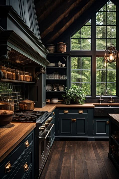 Aesthetic Moody Farmhouse Kitchen Ideas In Rustic Kitchen