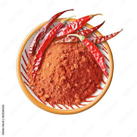 Red Hot Chili Powder An Earthen Pot Top View Isolated On Transparent Background Remove Png