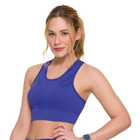 Top Fitness Bojo Selene Cropped Sem Costura Feminino Em Promo O