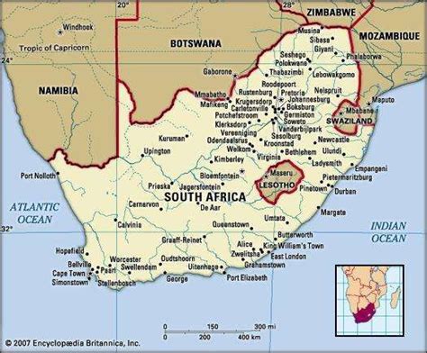 Tropic Of Capricorn Africa Map - Australia Map