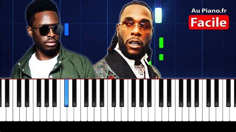 Dadju Donne Moi L Accord Avec Burna Boy Piano Facile Aupiano Fr