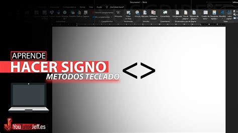Como Hacer el Signo Mayor Que y Menor Que en mi Teclado - YouTube