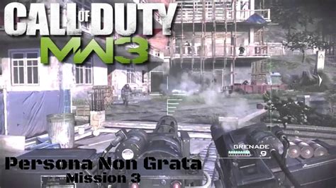 Call Of Duty Modern Warfare 3 Mission 3 Persona Non Grata Youtube