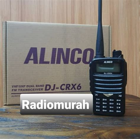 Jual RADIO HT ALINCO DJ CRX6 DUAL BAND VHF UHF 350MHZ GARANSI RESMI