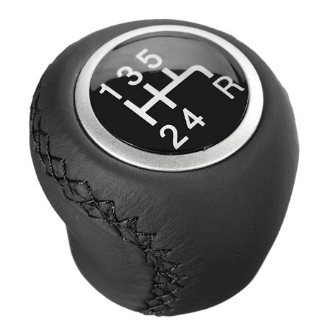 5 Speed Leather Gear Shift Knob For Fiat Grande Punto 2006 12 Gear