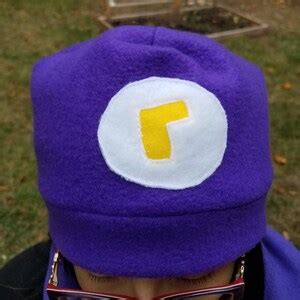 Fleece Waluigi Hat - Etsy