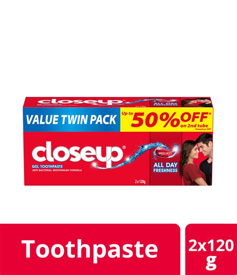 Close Up Anti Bacterial Toothpaste Red Hot G X Rose Pharmacy Medicine Delivery