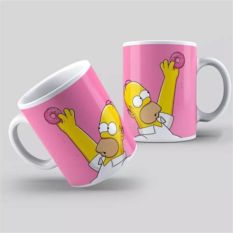 Caneca Personalizada Homer Simpsons Animacao Desenho Mod001 Mebuscar