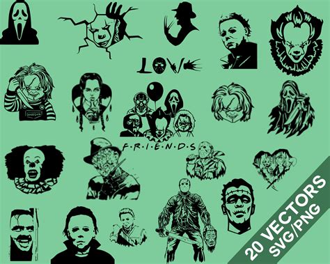 Horror Movie Vector Pack Svg Png Horror Movie Clip Art Digital Files