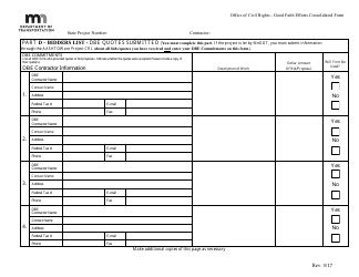 Minnesota Good Faith Efforts Affidavit Form Fill Out Sign Online And