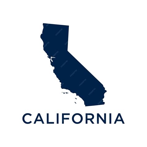 Premium Vector | California united states of america usa map illustration