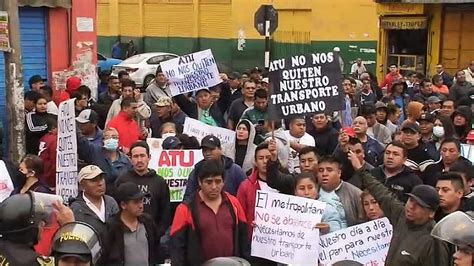 Transportistas Informales Bloquearon V A Del Metropolitano Y Estaci N