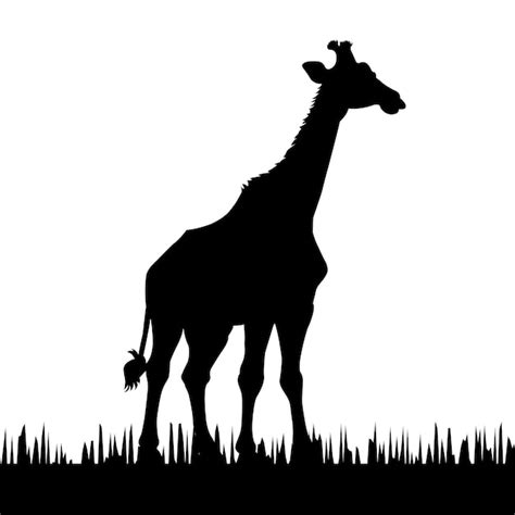 Premium Vector Giraffe Silhouette Vector