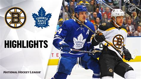 Nhl Highlights Bruins Maple Leafs 101919 Youtube