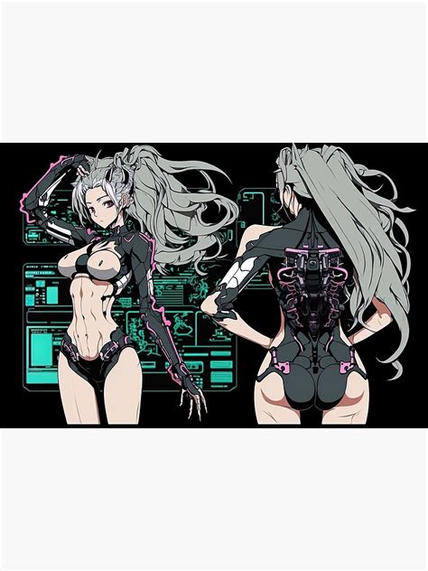 "Anime CyberPunk Cyborg Girl" Art Print for Sale by hailEris777 | Redbubble