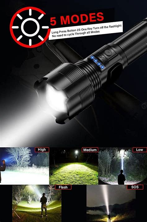 Rechargeable Flashlight Lumen High Power Led Flashlight