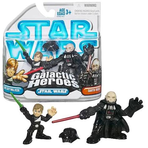 Star Wars Galactic Heroes Luke Skywalker & Darth Vader, NM