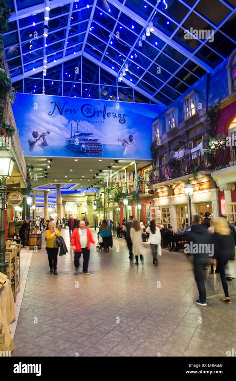 Entrance to New orleans food court, Trafford Centre, Manchester, UK ...