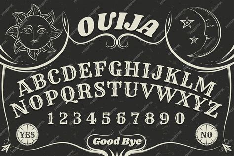 Premium Vector Hand Drawn Ouija Board Illustration