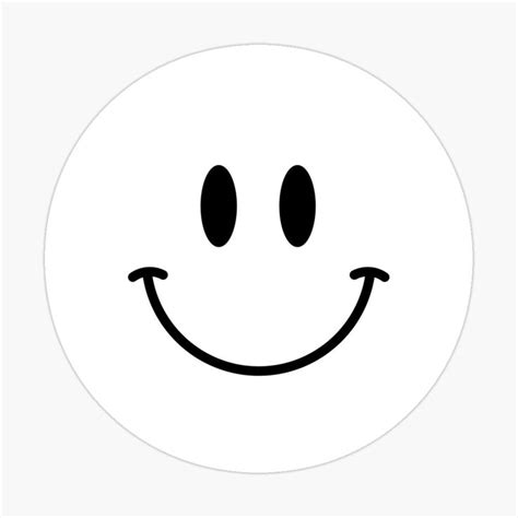 White Happy Face Smiley By Yoursmileyface Redbubble Happy