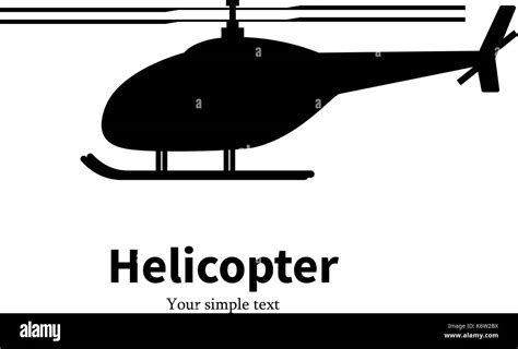 Simple Helicopter Silhouette