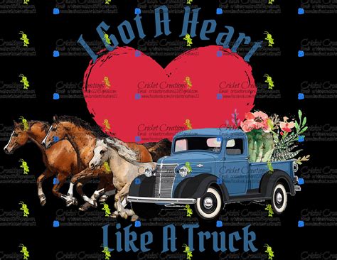 Heart Like A Truck Digital File - Etsy