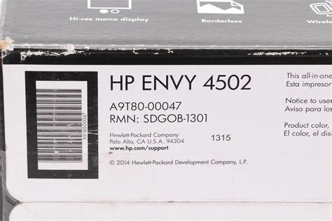 HP Envy 4502 Wireless and Photo Printer With Scanner | EBTH