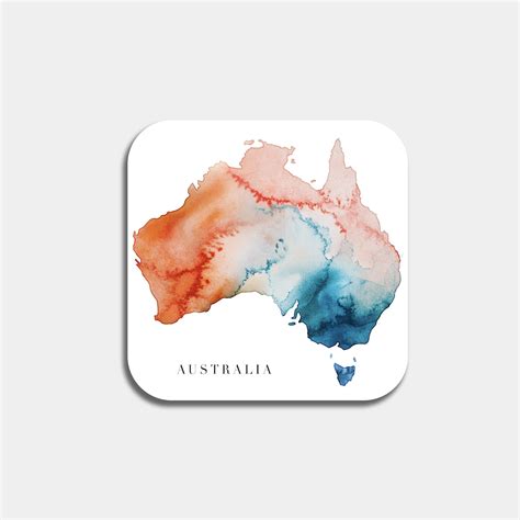 IndiaCoaster Watercolour Map Art Print