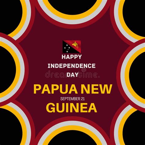 September St Happy Independence Day Of Papua New Guinea Poster Design