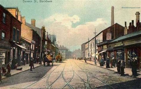 BLACKBURN PAST: Darwen Street from the Railway Bridge End - c1910