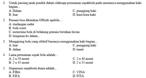 Kumpulan Soal Senam Irama Beserta Jawabannya Beinyu