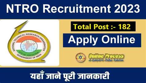 NTRO Recruitment 2023 NTRO Technical Assistant And Aviator