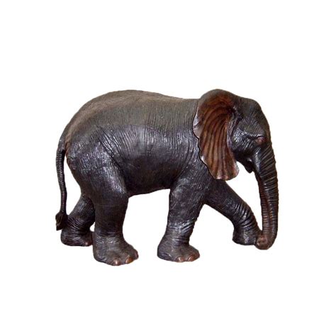 Bronze Baby Elephant Trunk Down Sculpture - Metropolitan Galleries Inc.