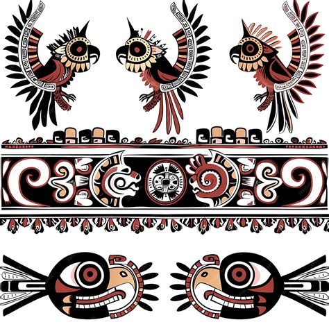 Premium Photo | Painted Terracotta With Pre Columbian Motifs