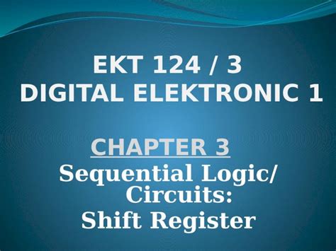 Pptx Chapter Sequential Logic Circuits Shift Register Dokumen Tips