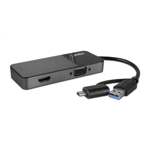 USB 3 0 Type A And C To HDMI VGA Converter USB From LINDY UK